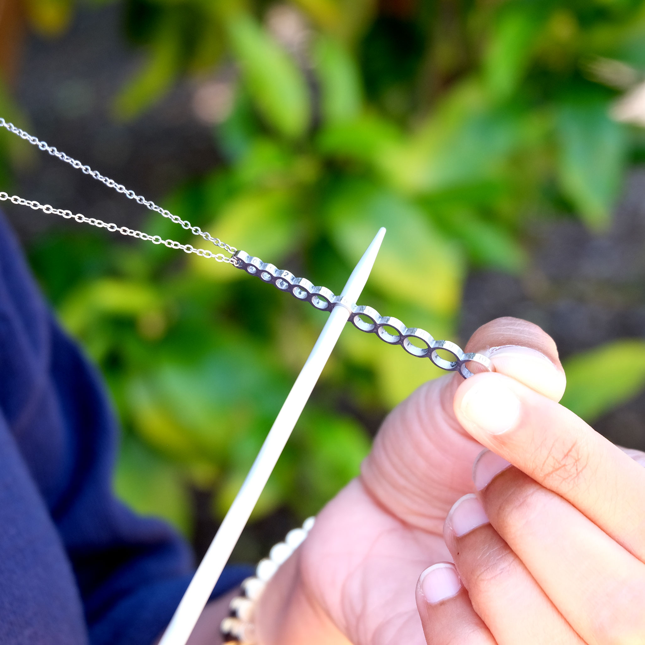 Shell Shaped Knitting Needle Gauge Pendant – Cape May Fiber